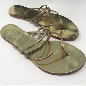 🎄Gold Vince Camuto Size 7.5 Sandals